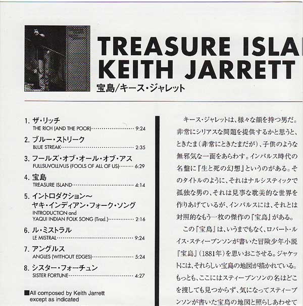 Insert, Jarrett, Keith - Treasure Island
